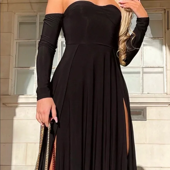 Fashion Nova | Dresses | Fashion Nova Black Off Shoulder Maxi Dress | Poshmark Fashion Nova | Dresses | Fashion Nova Black Off Shoulder Maxi Dress | Poshmark
